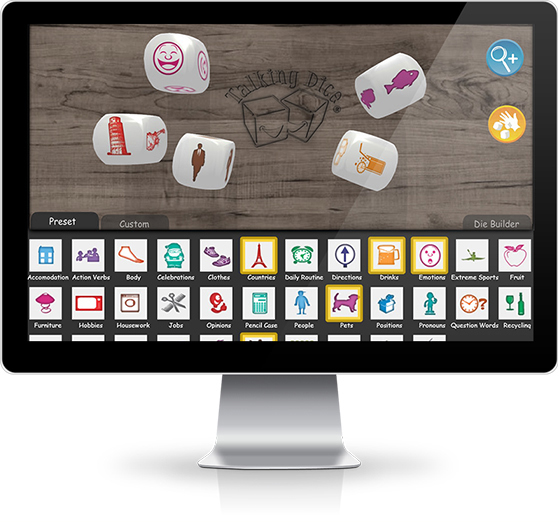 Talking dice, gets you&nbsp;talking!