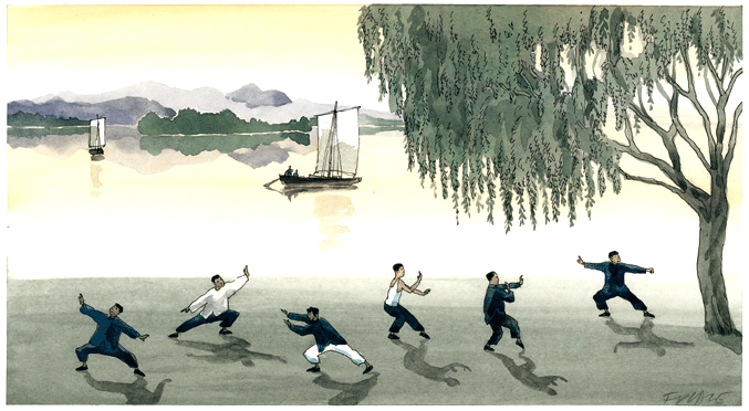 Cédric Beau et la Zéro crampe en&nbsp;chinois